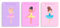 NUBUNI Original Poster | Accessoires und Dekoration | Deko Kinderzimmer | Wanddekoration Kinderzimmer | Poster Kinderzimmer | Gemälde Kinderzimmer | Rahmen Nicht enthalten | Ballerina