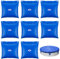 Pool Wall Bags, 11.8x11.4 Pool Cover Weights Pool Cover Hanging Bags Pool Water Bags Heavy Duty Pool Sand Bags for Swimming Pool Above Ground Pool Winter Pool Closing Winterizing Pillow (8pcs)