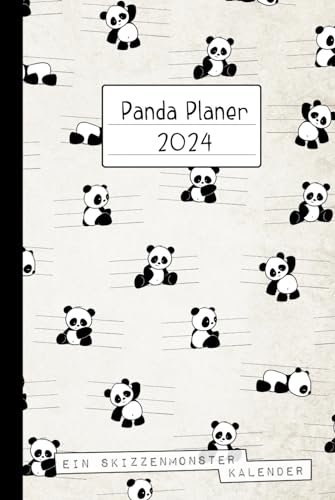 Panda Planer 2024: Pandabär Kalender l Wochenplaner 2024 mit viel Platz für Notizen und tollen Pandas für Panda-Fans