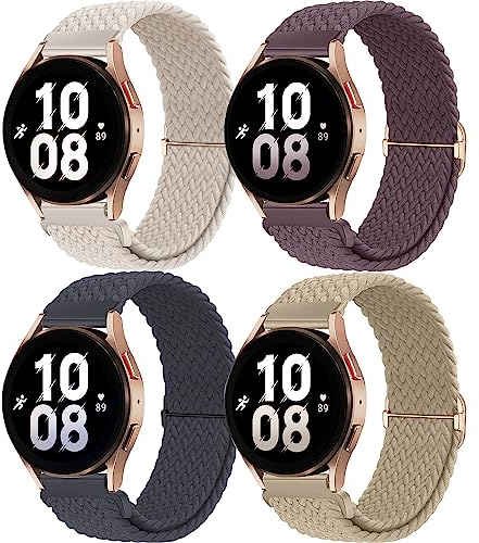 chinbersky 22mm Nylon Geflochtenes Armband Kompatibel mit Samsung Galaxy Watch 3 45mm/ 46mm/Gear S3 Classic/Frontier, für Huawei Watch GT/GT 2 46mm/GT2 Pro Armband