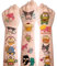 Mädchen Tattoos - 8 Blätter Kinder Aufkleber, Nette Cartoon Kindertattoos Sticker, Kawaii MyMelody Kuromi Temporäre Tattoos, Zum Aufkleben für Kindergeburtstag Mitgebsel
