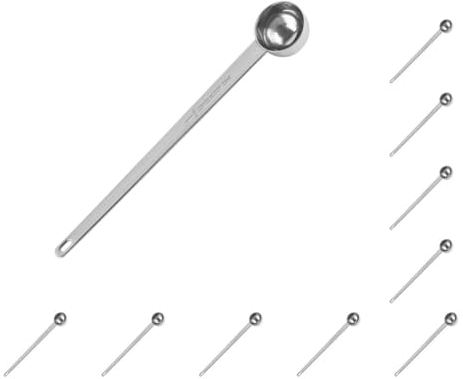 Lot de 10 cuillères à café doseuses en acier inoxydable pour fournitures de cuisine 15 ml