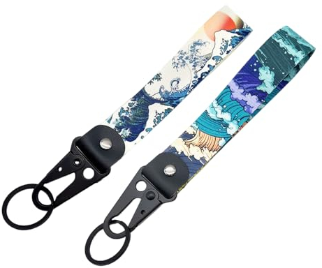 AUSZUOI JDM Motorrad-Schlüsselanhänger, robust, für Fahrrad, Auto, 2 Stück, Combo P16, medium sized