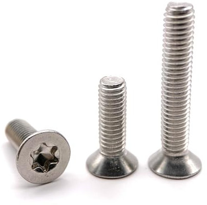 Vis M6x20 mm tête fraisée TORX en acier INOX | FHC TX30 (6 lobes) ISO 14581 / DIN 965 | visserie Inoxydable A2/070 V2A filetage complet : LOT DE 10 Pcs - Premium Fixation