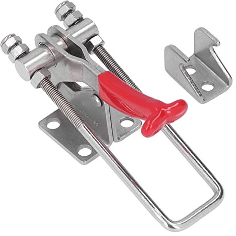 Abrazadera de Palanca Ajustable de Acero Inoxidable con Fuerza de Sujeción de 318kg, Abrazadera de Palanca de Liberación Rápida para Soldar Carpintería