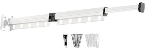 Wandmontierter Wäschetrockner, wandmontierter Wäscheständer für die Wand, zusammenklappbarer Wäscheständer für Kleidung, wandmontierter Wäscheständer für den Balkon