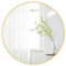 Hibtn 50cm Round Bathroom Mirror with Shatter-Proof Film, Brushed Gold Rust-Resistant Alloy Frame, HD Wall-Mounted Mirror for Modern Bathroom Decor