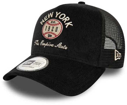 New Era New York Cap Kappe Truckercap Baseball Empire State verstellbar Snapback Mesh schwarz - One-Size