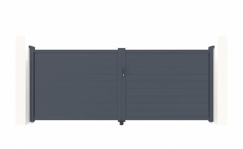 Casanoov Portail battant motorisé 4m EIGER H.160cm + Motorisation RANGER B150