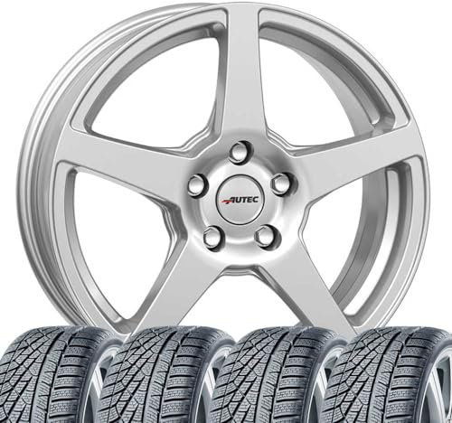 4 Winterräder Winter Valea 7x17 ET 45 5x112 Brillantsilber mit 205/50 R17 93V CON WinterContact TS 870 P XL FR Evc