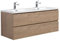 Badezimmer Badmöbel-Set Angela 120cm - Kastanien Eiche - Unterschrank Schrank Waschbecken Waschtisch