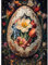 DOMROM Ostern Diamond Painting, Ei Diamond Painting Erwachsene Kinder Diamond Painting Set, Diamant Malerei Kit Blumen Diamond Art Erwachsene für Home Wand Dekor 30x40cm