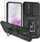 Damtong for Samsung A35 5G Case: with Slide Camera Cover Rotatable Kickstand Military Grade Dual Layer Shockproof Drop Protection for Samsung Galaxy A35 5G Phone Case Black