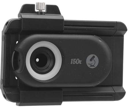 Telefon Mikroskop Objektiv, 150x Nano Zoom Telefon Mikroobjektiv mit CPL Objektiv und LED Licht, Geeignet für Telefone mit Breiten von 71 105 Mm