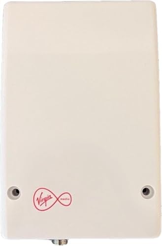 Dragonsat Slim Isolated White Internal use Wall Box Outlet Socket with Down Facing Isolator for TiVo Set Top Digital TV or Superhub Fibre Broadband Modem Indoor Supply Feed for Virgin Media