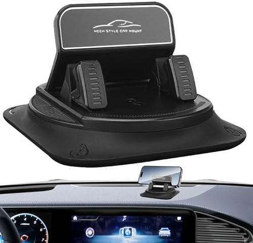 zwxqe Kfz-Armaturenbrett-Handy-Ständer, Silikon-Armaturenbrett-Handy-Ständer | 360 Grad drehbarer Auto-Organizer für Video, Live-Übertragung, Navigation