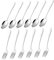 ULTECHNOVO 12 Piezas Cucharilla De Acero Inoxidable Pequeños Tenedores para Aperitivos Tenedores y Cucharas De Postre Pequeñas Cucharas De Postre Horquillas De Horderves Acero Plata