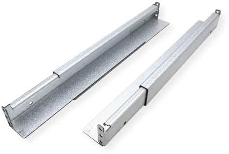 ROLINE Gleitschienen Set tiefenvariabel, 350 bis 600mm inkl Befestigungsmaterial