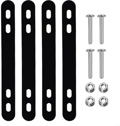 Drhomeam Bicycle Basket Mount Adapter Steel Bike Rear Rack Support For Mountain Bikes Ebikes Scooter Folding Bikes(black)