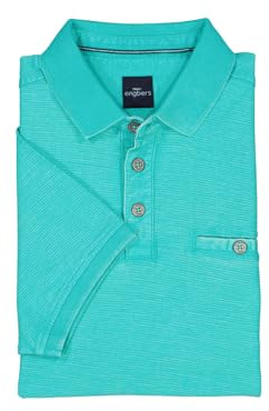 engbers Herren Herren Polo-Shirt meliert, Tuerkis, 38967, Tuerkis in Größe 3XL