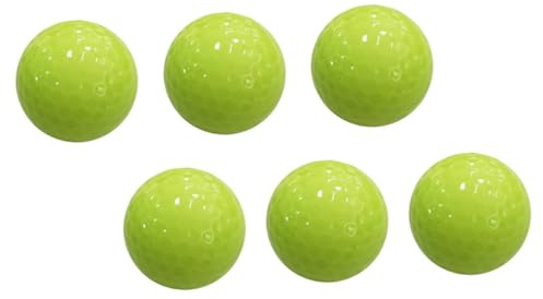 Cabilock 6 Stück Fluoreszierende Golfbälle für Nachtgolf UV aktiv Langlebig Wiederverwendbar mit Regulärer und Gewicht für Nachttraining und Freizeitspaß