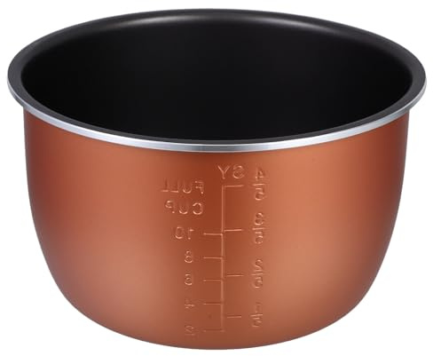 TIDTALEO Non-stick Electric Pressure Cooker Inner Bowl Replacement High-temperature Resistant Aluminum Alloy Pot for Rice Soup Stew Cooking Versatile and Pressure Cooker Liner
