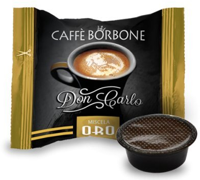 Caffè Borbone Gold 50 Coffe Capsules Don Carlo Compatible with Lavazza A Modo Mio