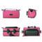 System-S 2in1 Fahrrad Tasche Lenkertasche Fahrradhalterung Fahrradtasche Schultertasche Schutzhülle für 4,8 Zoll inch Geräte Smartphones in Pink