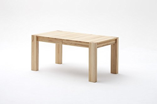 Beauty.Scouts Esstisch 'Lara' - Tisch, Esstisch, Esstisch ausziehbar, Küchentisch, Holztisch, B/H/T: 160 (260) x 75 x 90 cm, Wohnzimmer, Esszimmer, Küche, in Kernbuche massiv - geölt