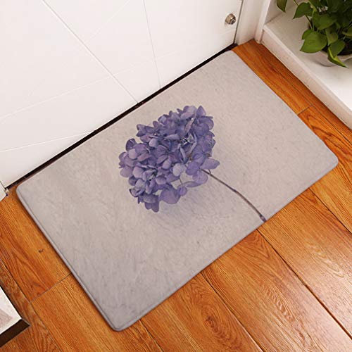 Nunbee Fußmatte Vintage Blumen Designe Anti Rutsch Unterlage Wasseraufnahme Teppich Praktische Schmutzfangmatte Haustür Flur Innenbereich Aussen Lustig, Blume12 50 * 80cm