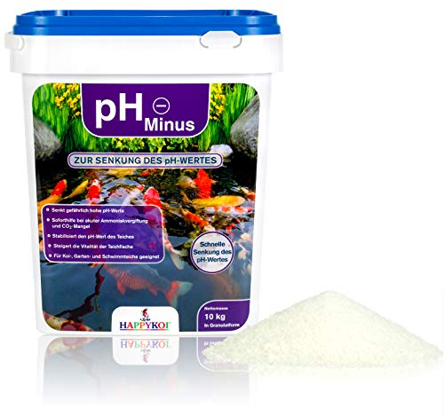 HAPPYKOI® pH Minus zur Senkung des pH-Wertes im Pool und Teich in Granulatform - Menge: 10 kg
