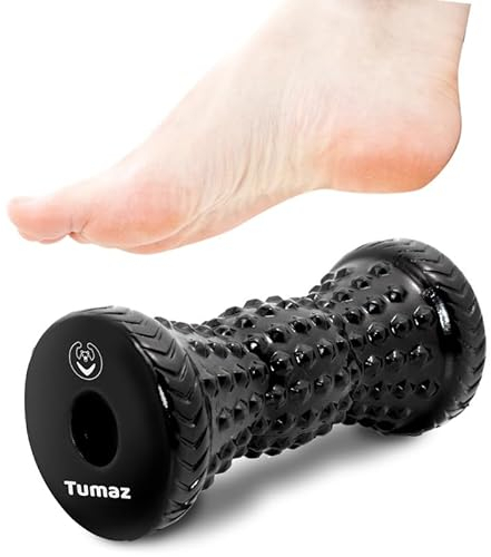 Tumaz Fußmassageroller [Erweiterte Version mit Tieferer Beule] Ergonomisch Gestaltete Plantarfasziitis Massageroller zur Linderung von Plantarfasziitis, Fußgewölbeschmerzen, Myofaszialem Schmerzen
