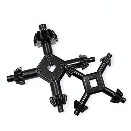 Bestgle 2 pezzi 4 in 1 chiave a mandrino per trapano multifunzione chiave di mandrino universale combinazione di chiavi incrociate per accessori di utensili elettrici
