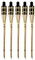 Moritz Lot de 5 torches en bambou naturel 90 cm pour le jardin