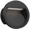 ledscom.de LED Wandeinbauleuchte NOLA, Downlight für außen, IP54, schwarz matt, 105mm Ø, warmweiß