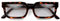 LONDON MOLE BRILLEN | Icy Lesebrille | Rechteckige Gläser | Coole Leser | Herren Damen Unisex | Stylische Lesebrille | Federscharniere | Transparentes Rot | Vergrößerung +2,0