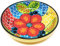 Verano Spanish Ceramics Classic Spanish Hand Painted Decorative Floral Pattern Serving Dishes Food Bowls - 26cm Fish Scales