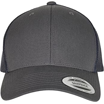 Flexfit Unisex 6606T-Retro Trucker 2-Tone Baseball Cap, Charcoal/Navy, one Size