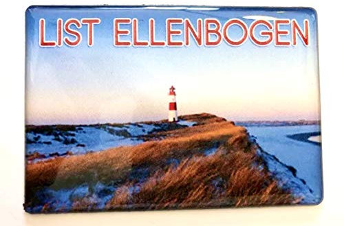 Sylt Nordseeinsel List Ellenbogen-Souvenir-Kühlschrankmagnet Fridge Magnet 161002Reiseandenken