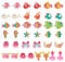 PandaHall 109pcs Fish Resin Flatback Cabochons Ocean Theme Embellishments Beads Slime Charms Cute Flatback Slime Beads for DIY Scrapbooking Phone Decorations