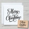 NEWSTAMPS Stempel Merry Christmas 02 Motivstempel aus Holz & Gummi zum Karten und Geschenke basteln, Holzstempel für Weihnachten, Weihnachtskarte, Advent, Scrapbook, Textilstempel, Deko, Freunde