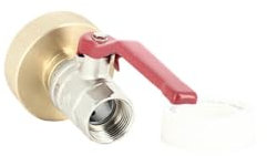 Multicuves - Raccord S60X6 Laiton - Vanne Laiton - Femelle 3/4'' Pas gaz (20x27 mm)