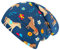 Wollhuhn ÖKO Jungen/Mädchen Bequeme Weiche Long Beanie/Mütze/Beanie-Mütze/Strickmütze/Kindermütze Jersey Gefüttert Übergangszeiten (Öko-Stoffe/Bio)… (Pony/Pferde Blau, M)