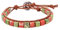 Aotiwe Armband Lavastein Damen, Bracelet Beads Elastische Runde Polierte Naturstein Bunt Kristall 18cm