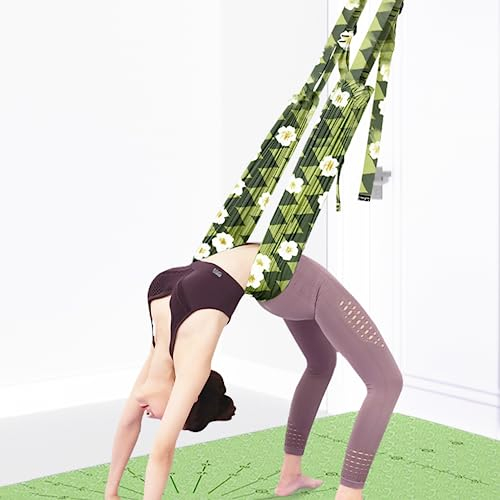 TOCO FREIDO Waist Back Leg Stretch Strap/Yoga Fitness Band, Door Backbend Assist Trainer, Yoga Stretcher, Back Bend Split Inversion Strap for Fitness, Dance, Ballet, Gymnastics