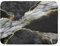 Giwawa Marmor-Abtropfmatte für Küchentheke, 45,7 x 61 cm, Schwarz, Grau, Gold, Marmorierung, dekorativ, saugfähig, Abtropfmatte, elegant, luxuriös, Granitstein, Mikrofaser, großes Abtropfgestell