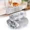 HezzLuv 1 Pack 3 Coperte per Cani e Gatti, Lavabile Morbida Coperta In Pile Coperte per Animali Domestici, Coperte per Animali Domestici Ideali per Divani, Letti E Seggiolini Auto, 52X76 Cm, Grigia