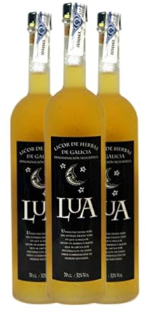 Licor de hierbas Lua 70 cl (Caja de 3 Botellas de 70 cl)