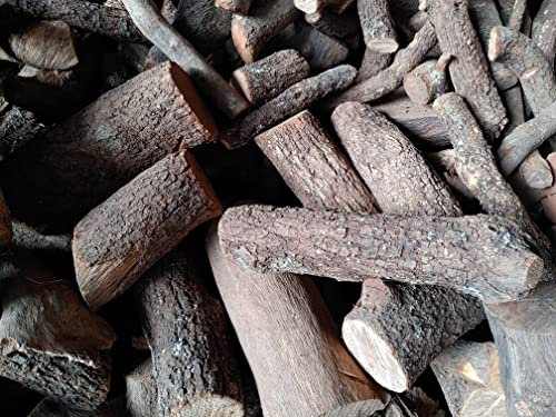 Leña de encina - Ideal para Barbacoa, Chimenea, Estufa, Cassette - Troncos - Seca y Perfectamente Cortada en Troncos 30-40cm de Largo - Troncos Gruesos 10-25cm - 14 kg