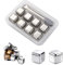 Eiswürfel wiederverwendbar,Eiswürfel Edelstahl，Eingefroren Eiswürfel, wiederverwendbare eiswürfel Steine set inkl Zange 8er Ice Cubes Kühlsteine für eisgekühlt Whisky,Wodka,Likör,Wein, Getränkesaft.